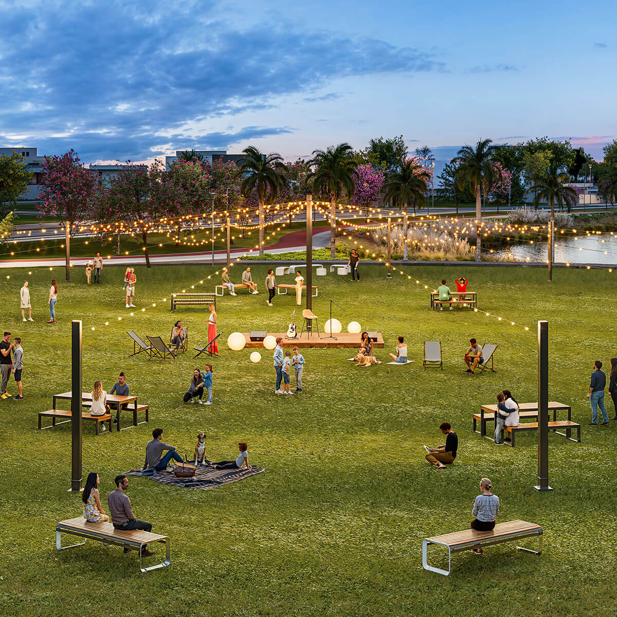 Espaço para festividades — Flores de Sal — Bairro Cidade