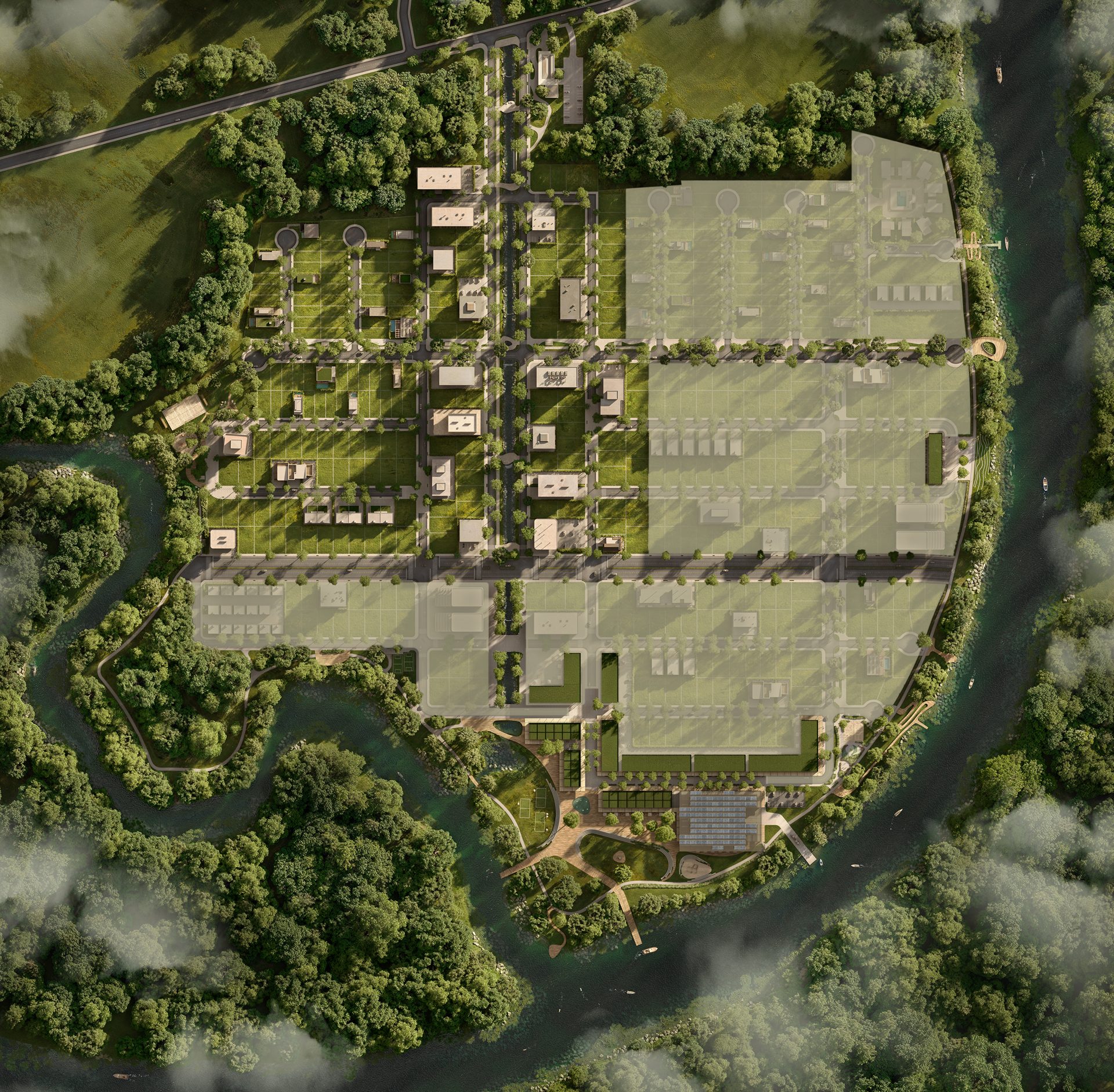 Masterplan do bairro planejado — Rioparque — Bairro Planejado