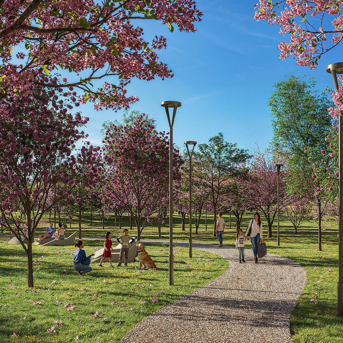 Passeios arborizados — Flores de Sal — Bairro Cidade