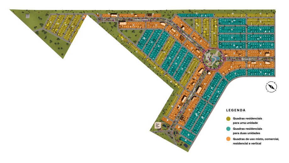 Masterplan do empreendimento — Altos de Santa Helena